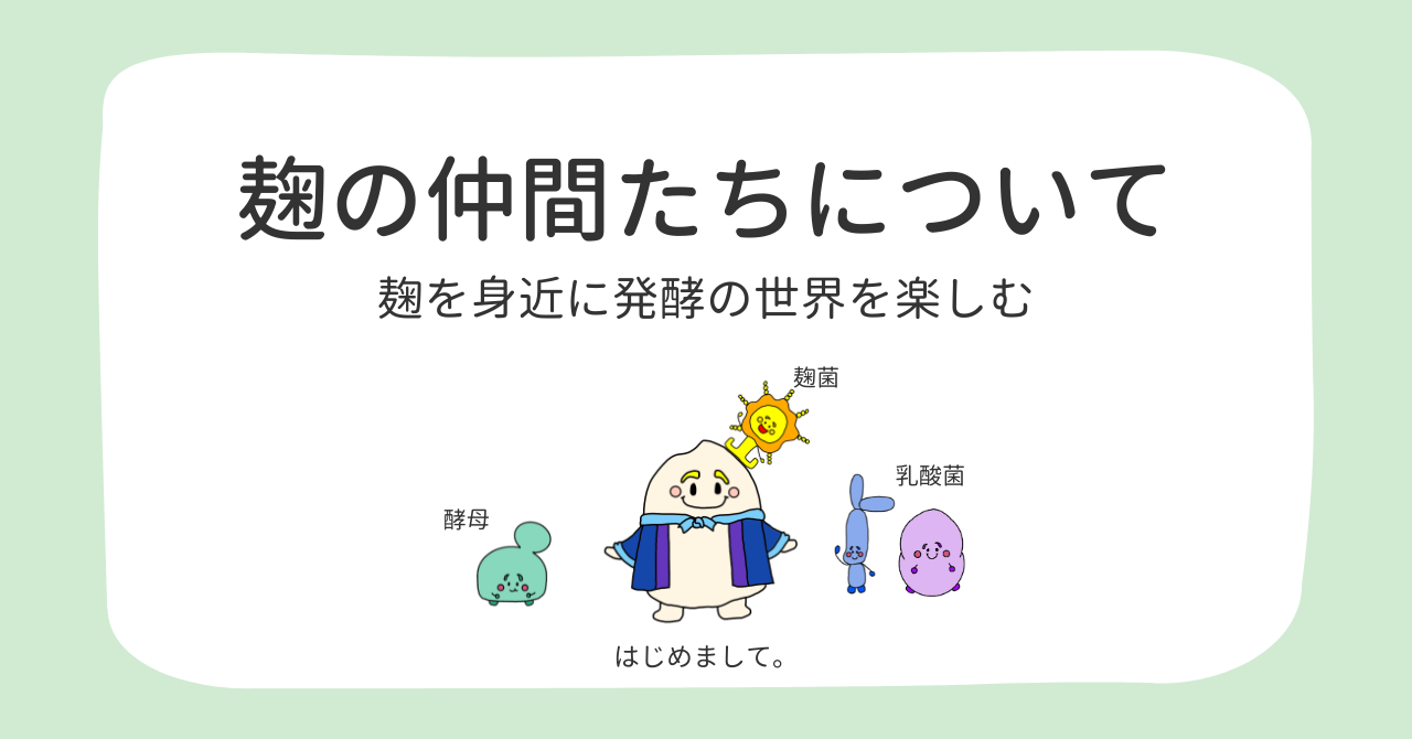 麹の仲間たちについて